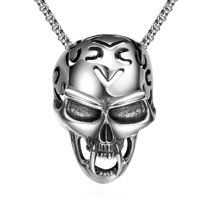 Jenny Jewelry N023 Titanium Fashion Chain 316l Stainless Steel Vintage Pendant Necklace