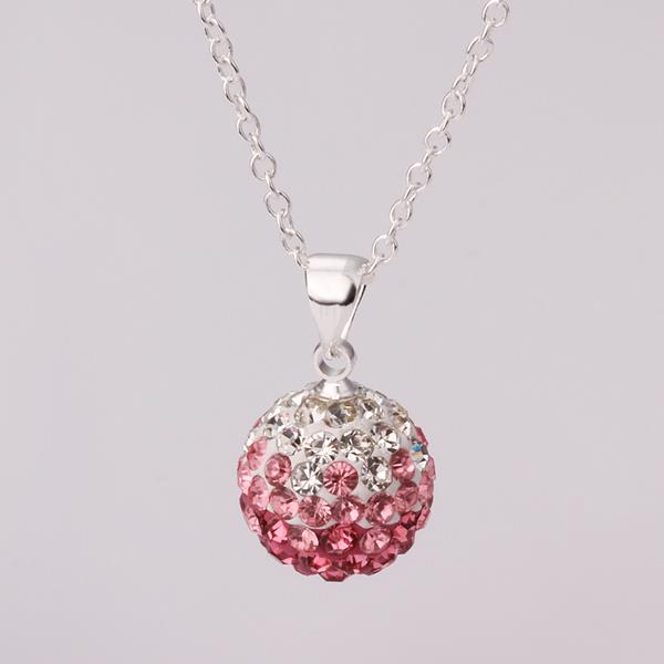 Jenny Jewelry N054 Mix Color Jewelries Necklace Pendant Necklace Crystal Silver Jewelry For Women
