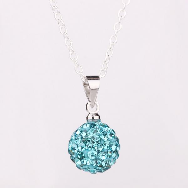 Jenny Jewelry P002 Mix Color Jewelries Necklace Pendant Necklace Crystal Silver Jewelry For Women