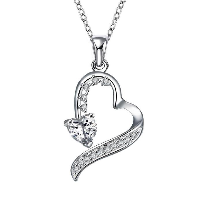 Jenny Jewelry N015 Silver Plated Necklace Brand Design Pendant Necklaces Jewelry For Women