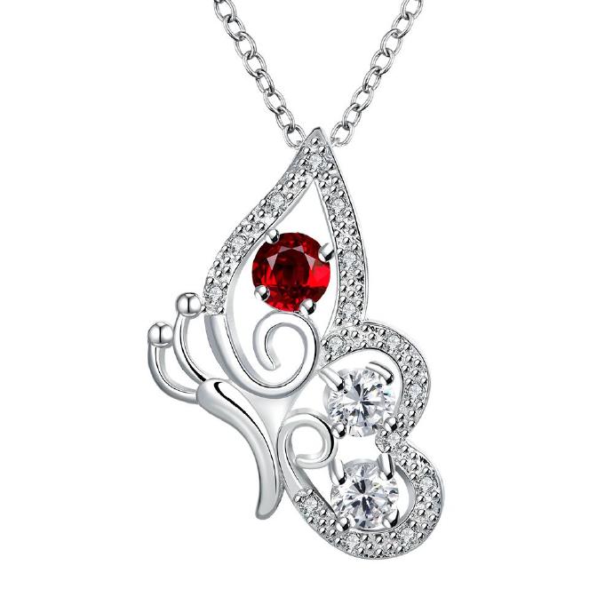 Jenny Jewelry N027-a Silver Plated Necklace Brand Design Pendant Necklaces Jewelry For Women