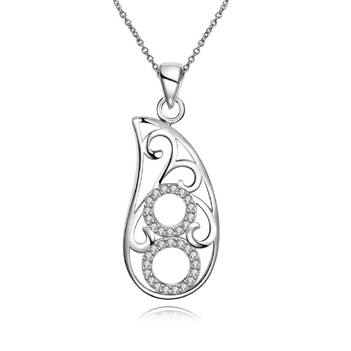 Jenny Jewelry N030-a High Quality Style Fashion Jewelry Silver Plating Necklace